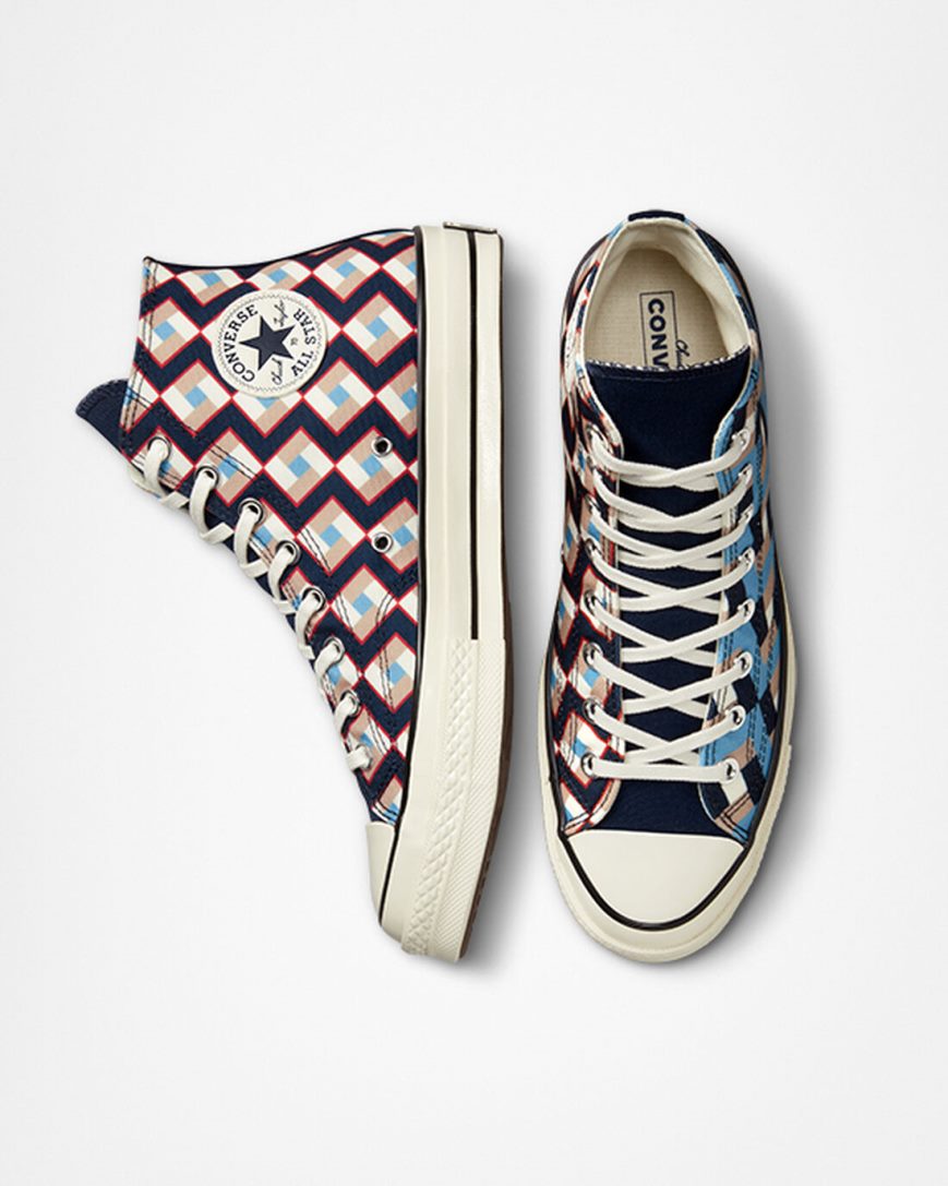 Women's Converse Chuck 70 Twisted Classics High Top Shoes Obsidian / Blue | AU 063E8F